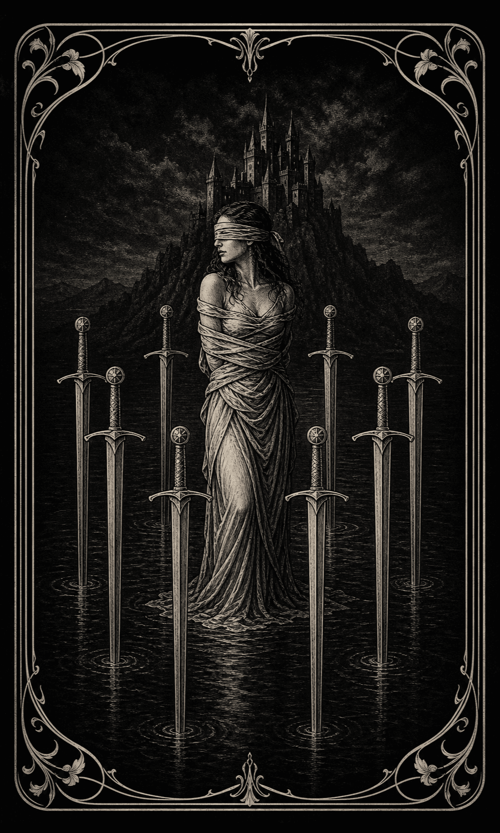 宝剑八 · Eight of Swords