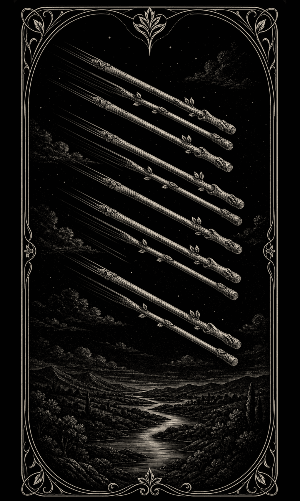 权杖八 · Eight of Wands