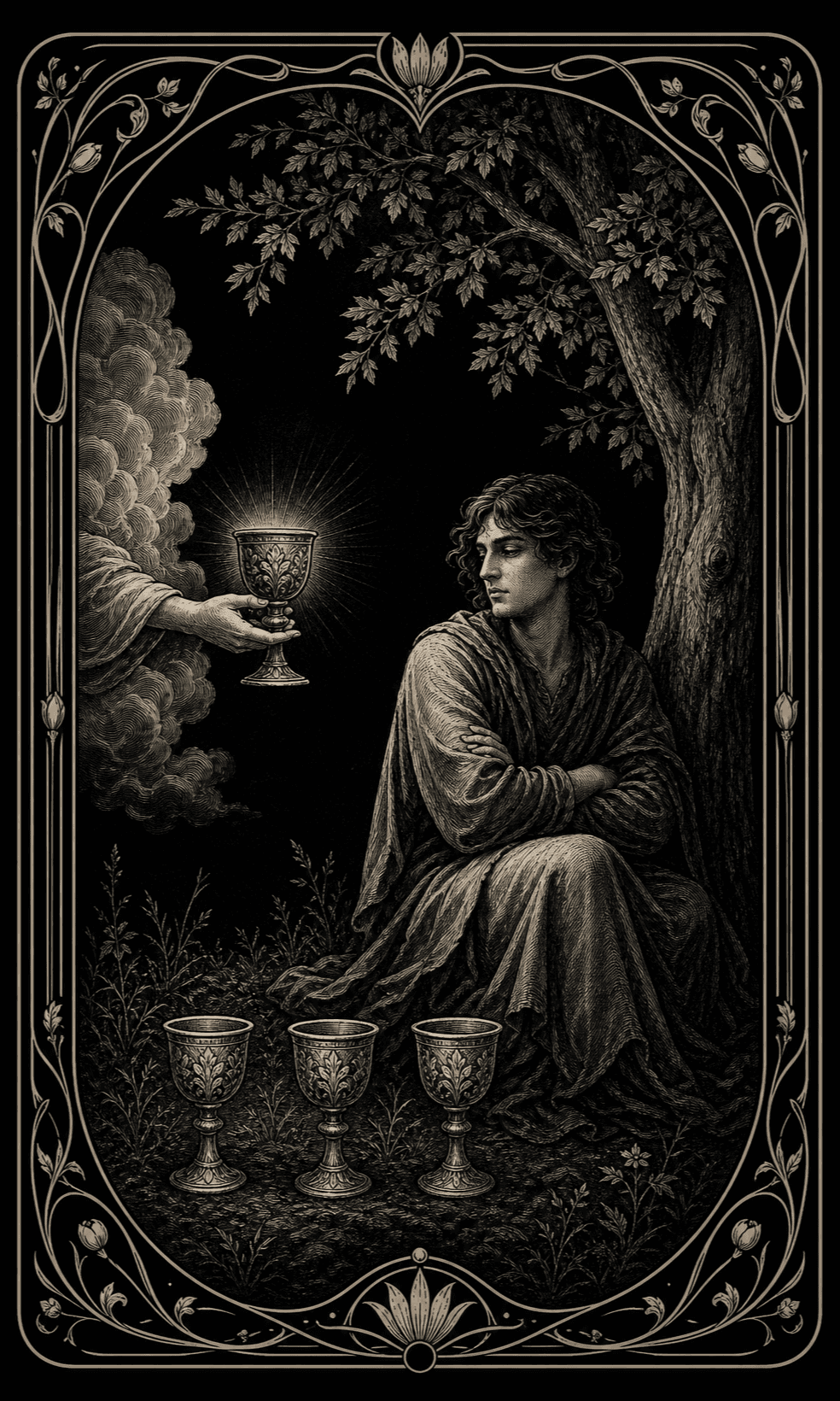 圣杯四 · Four of Cups