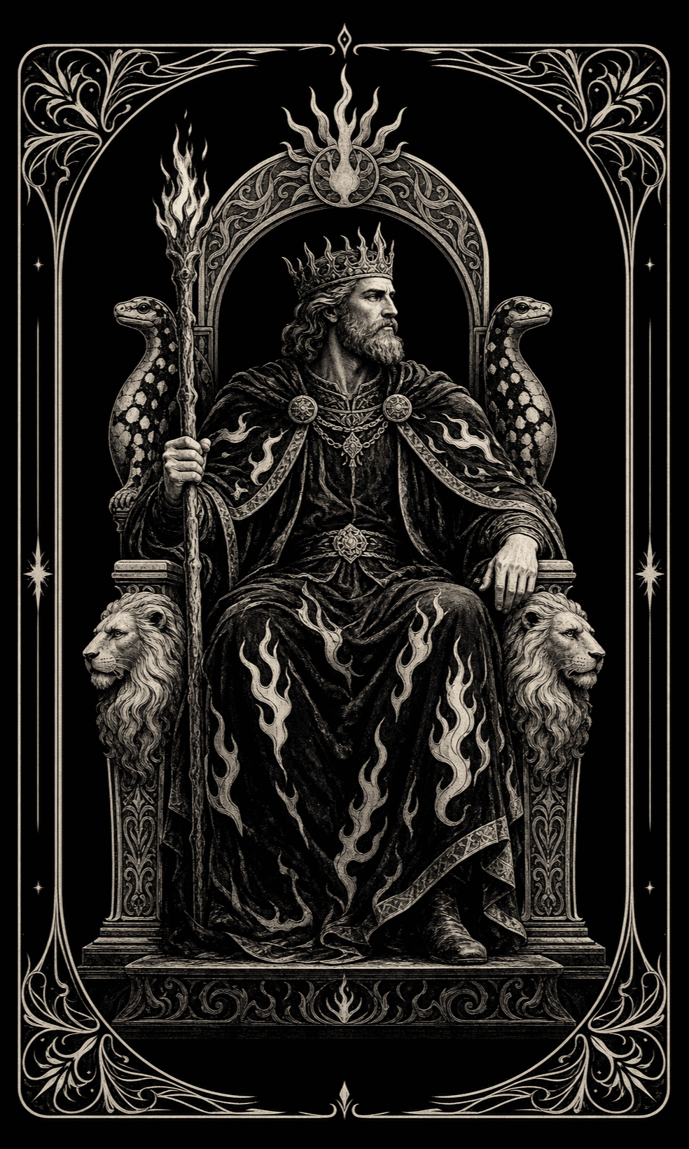 权杖国王 · King of Wands