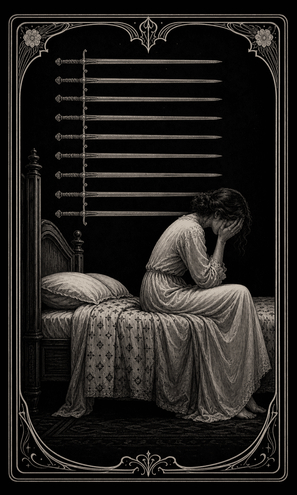 宝剑九 · Nine of Swords