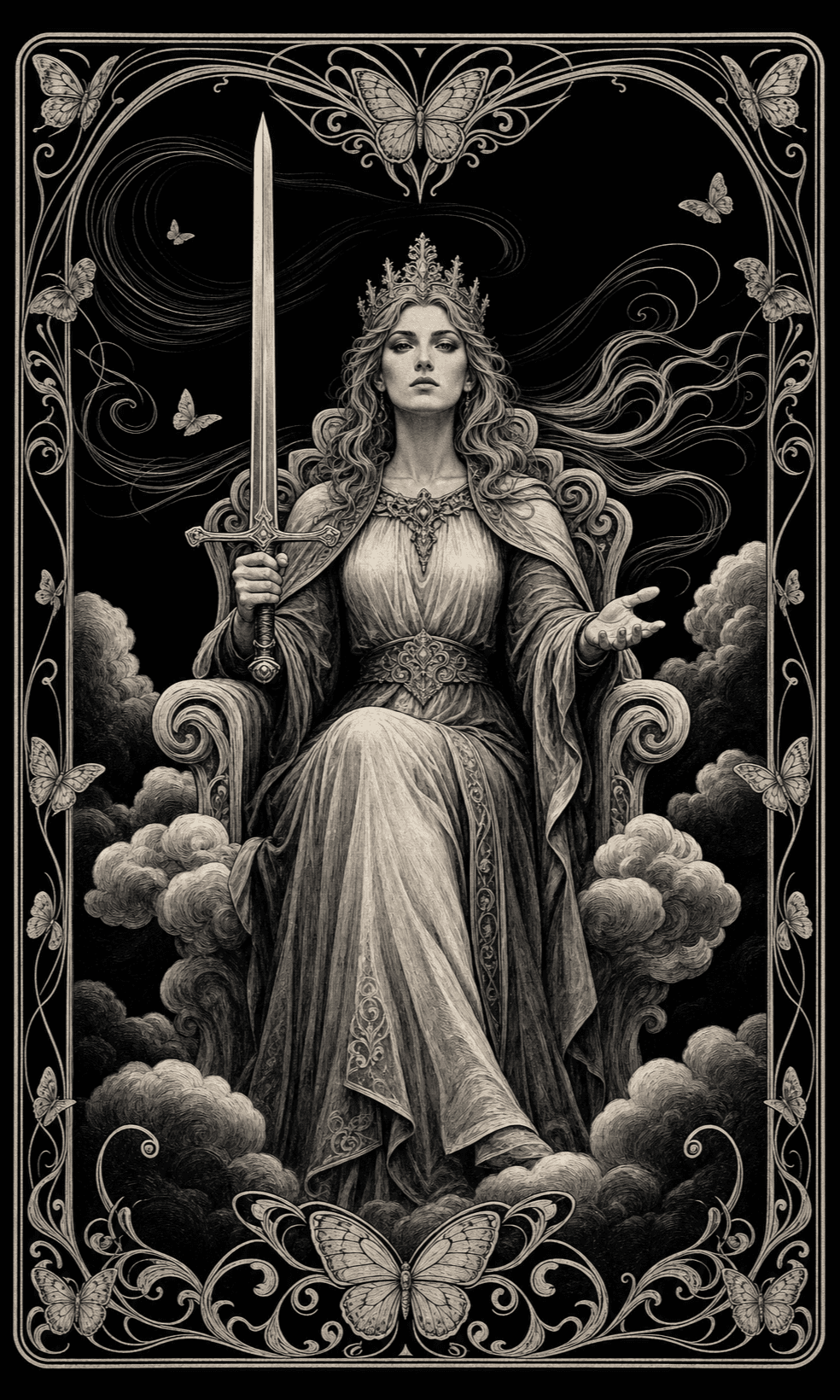 宝剑王后 · Queen of Swords