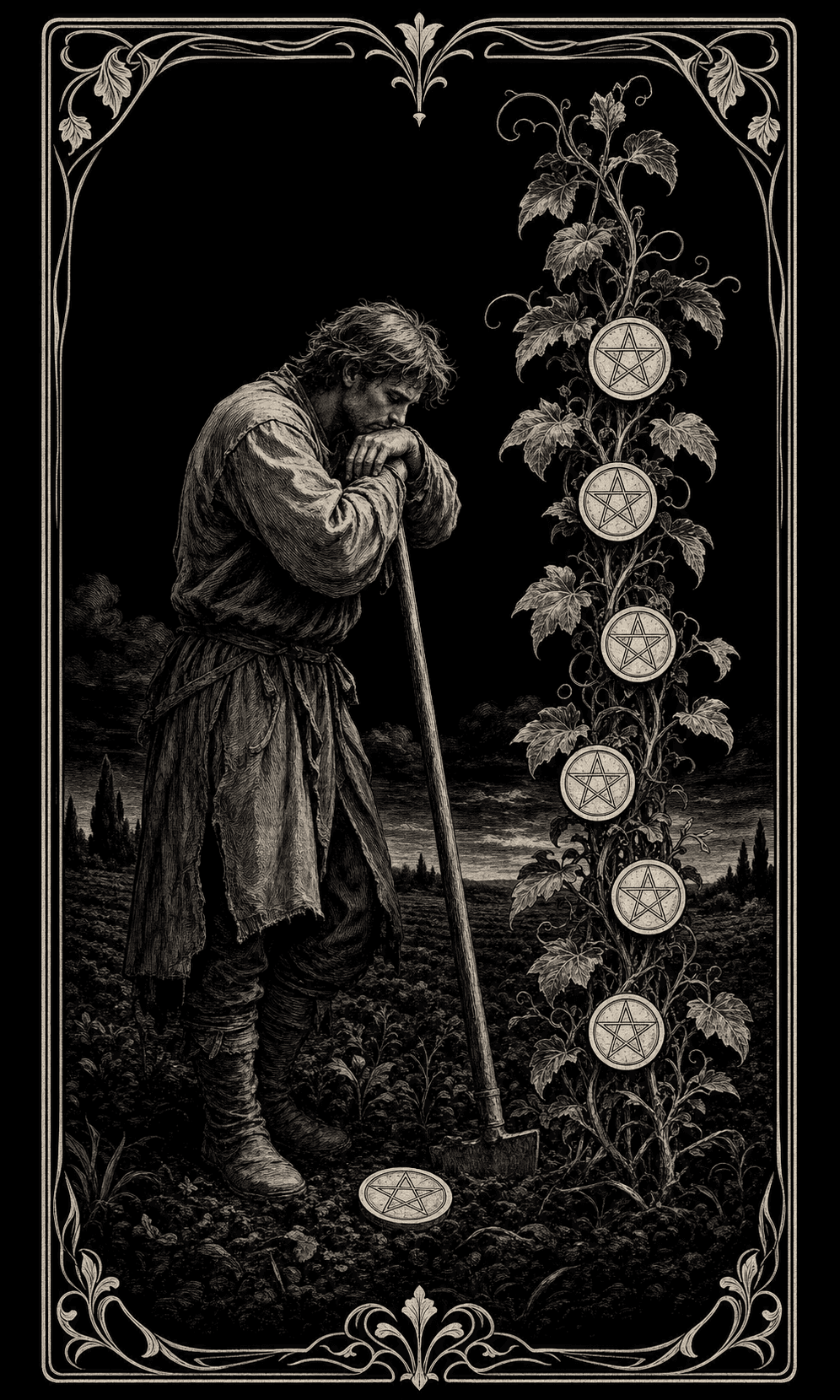 星币七 · Seven of Pentacles