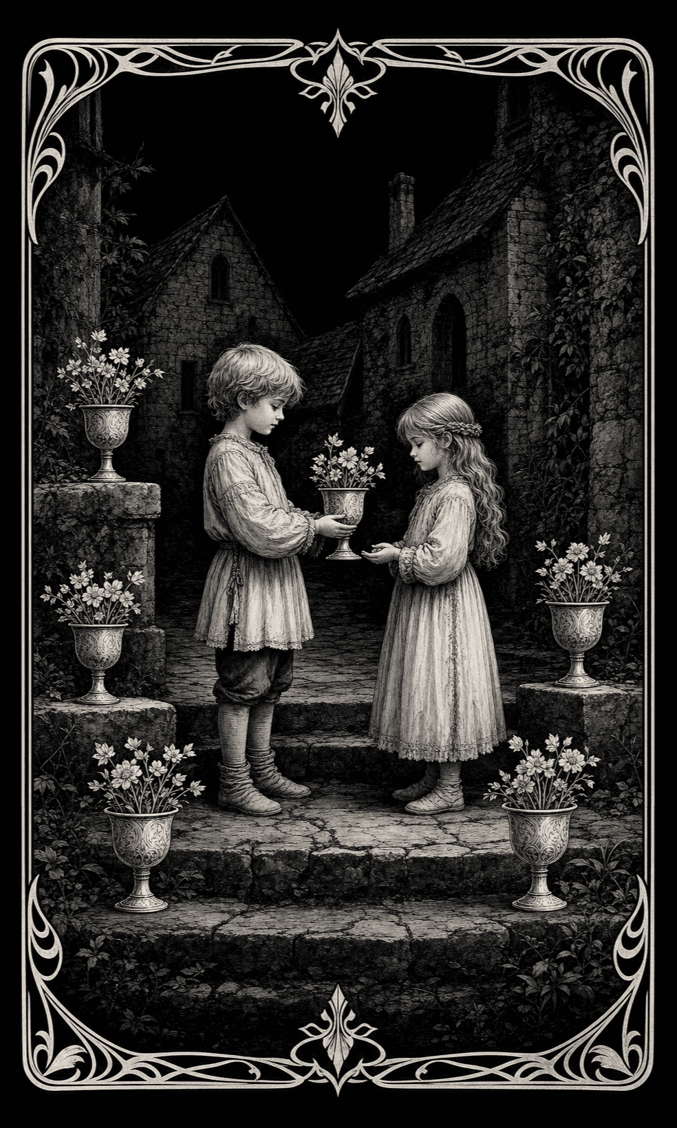 圣杯六 · Six of Cups