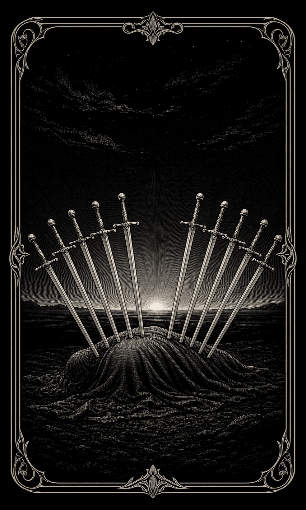 宝剑十 · Ten of Swords