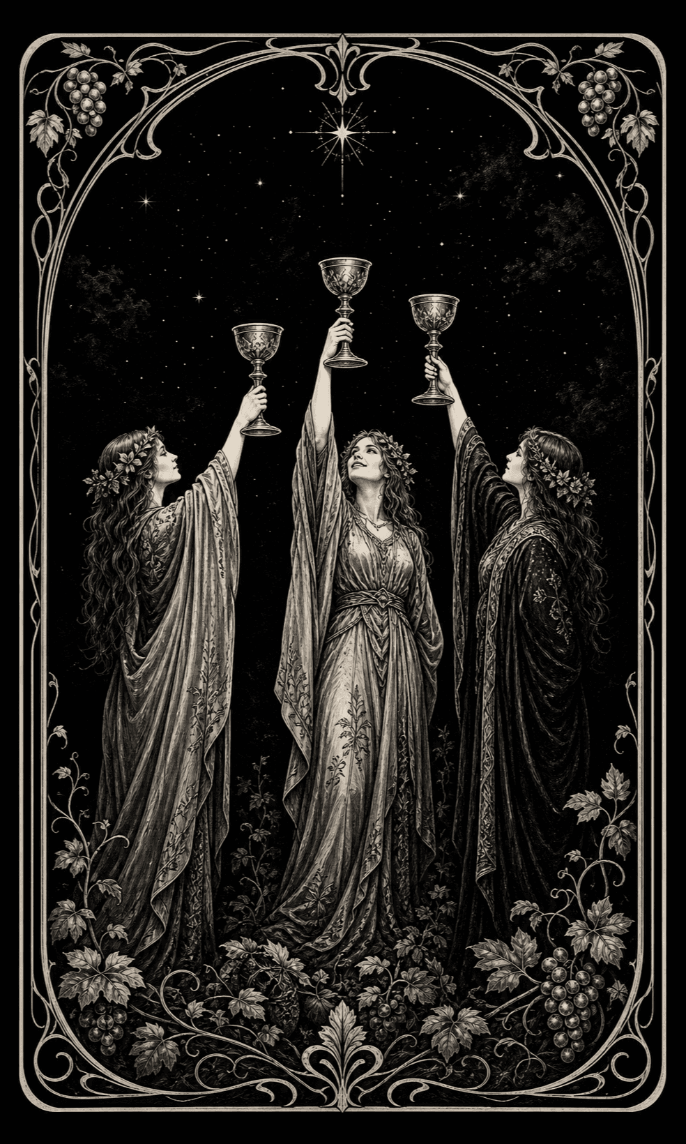 圣杯三 · Three of Cups