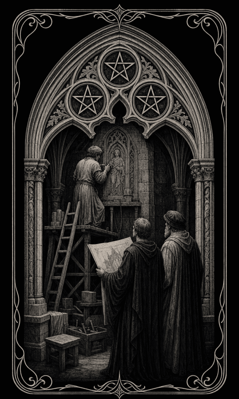 星币三 · Three of Pentacles