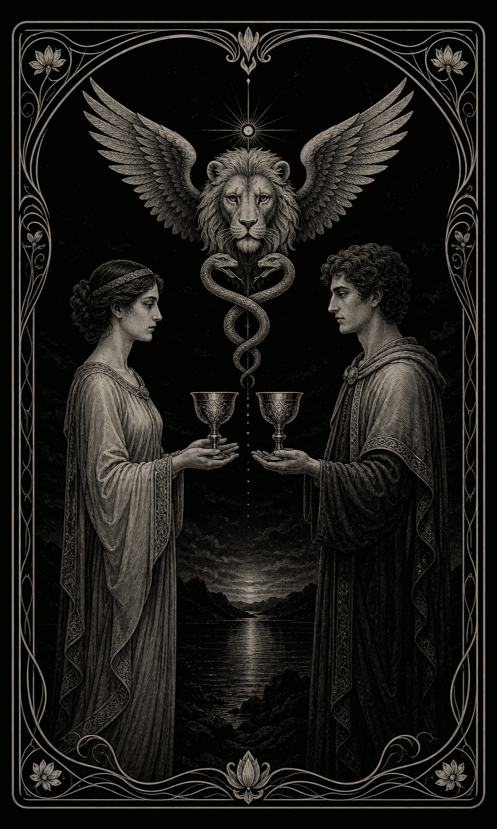 圣杯二 · Two of Cups